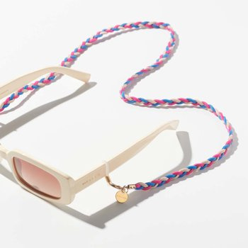 Łańcuszek do okularów BES Blue Pink Beige