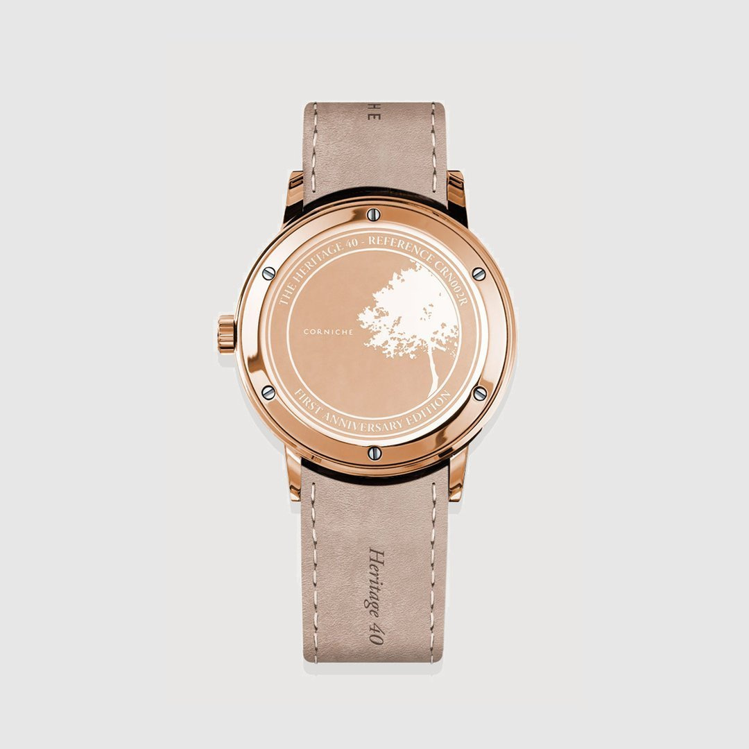 Zegarek męski Corniche Heritage 40 Rose Gold