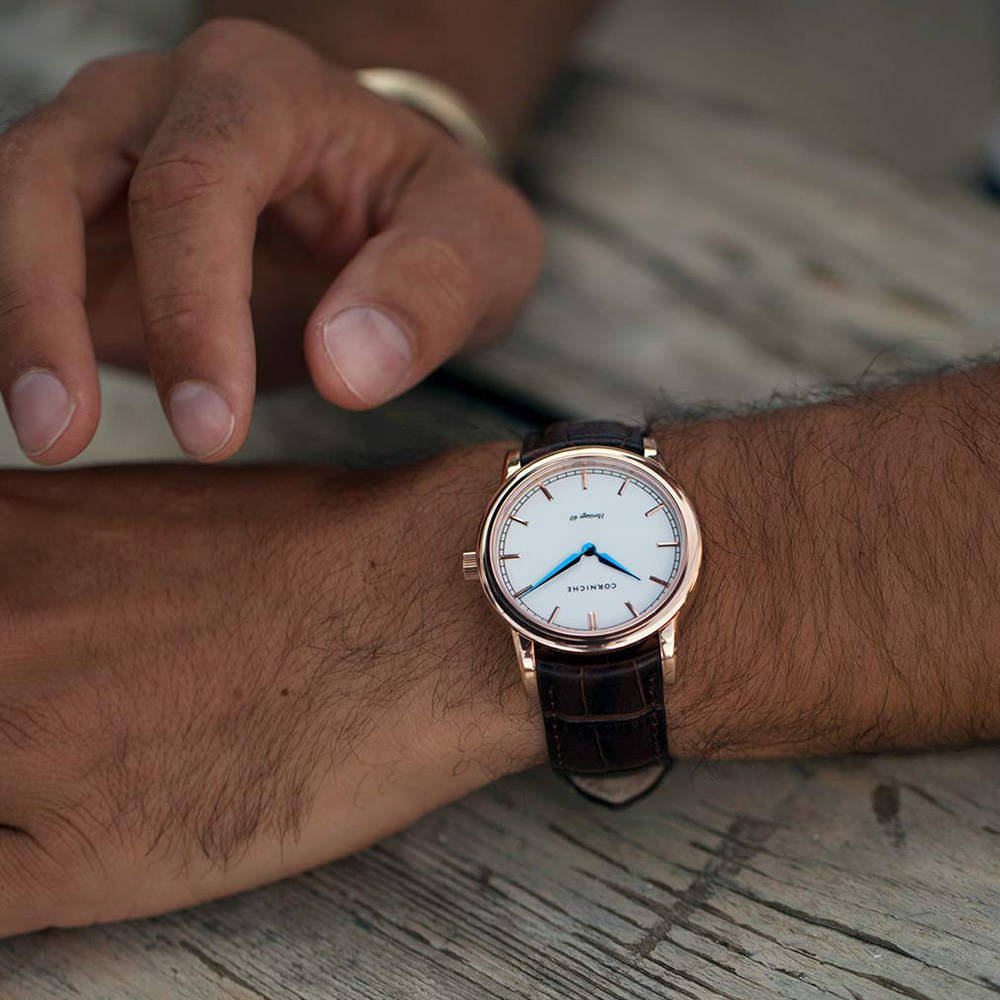 Zegarek męski Corniche Heritage 40 Rose Gold